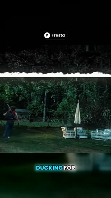 A figure by a pool at night, a sample reel